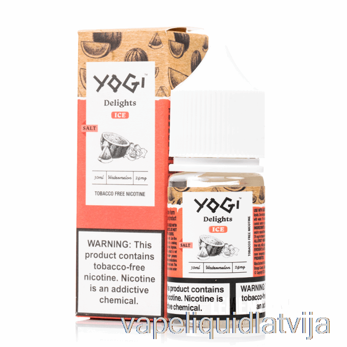 Arbūzu Ledus Sāļi - Jogas Prieki - 30ml 50mg Vape šķidrums